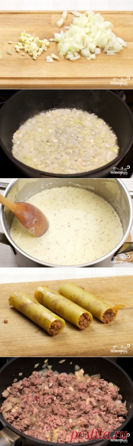 Каннеллони с фаршем - пошаговый рецепт с фото на Повар.ру