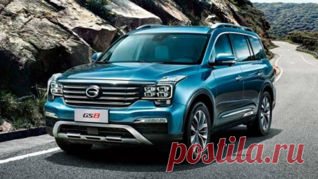 Кроссовер GAC GS8 в России, цена, характеристики