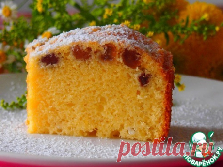 Нежный солнечный кекс – кулинарный рецепт