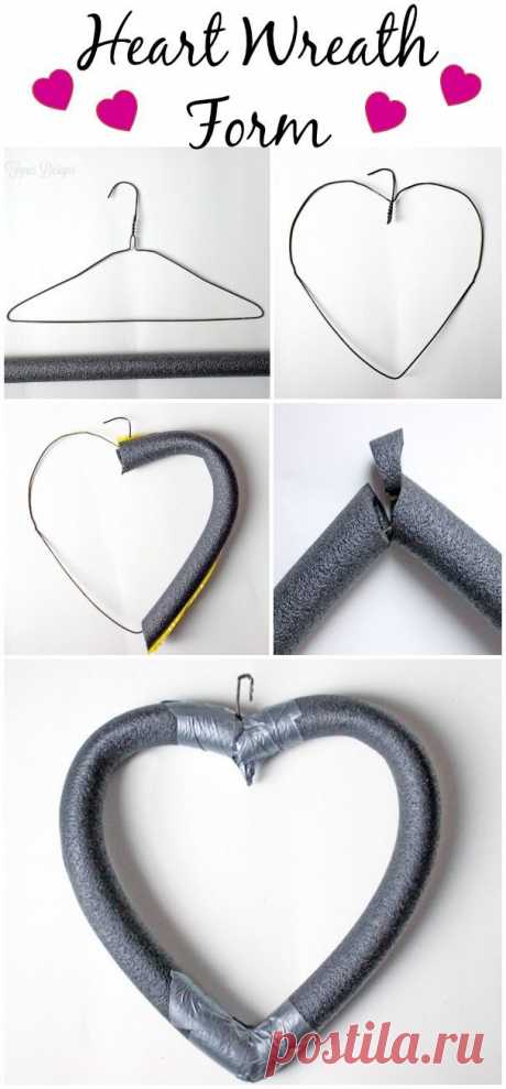How To Make a Heart Shaped Wreath Form