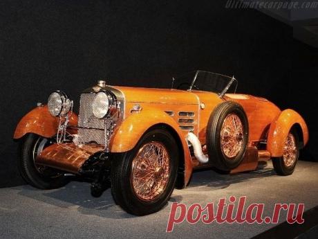 «Тorpedo Hispano Suiza H6C Tulipwood» представляет собой гоночный автомобиль сигарообразной формы с открытым кузовом