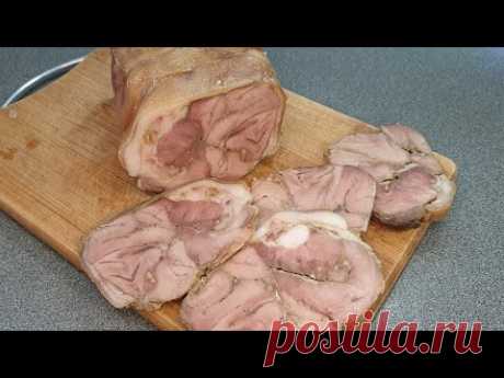 ВЕТЧИНА ИЗ РУЛЬКИ, ну ОЧЕНЬ ВКУСНО, вы ЗАБУДЕТЕ О КОЛБАСЕ, готовьте двойную порцию.