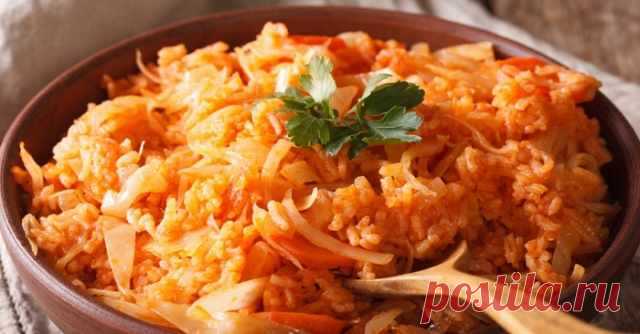 Как приготовить рис с капустой — Домашняя кулинария