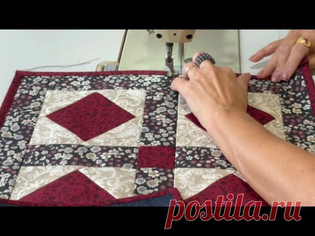 Слишком красиво 😍Легко сшить коврик PATCH