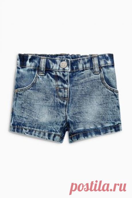 Купить Джинсовые шорты со снежным эффектом (3 мес.-6 лет) - Покупайте прямо сейчас на сайте Next: Россия
