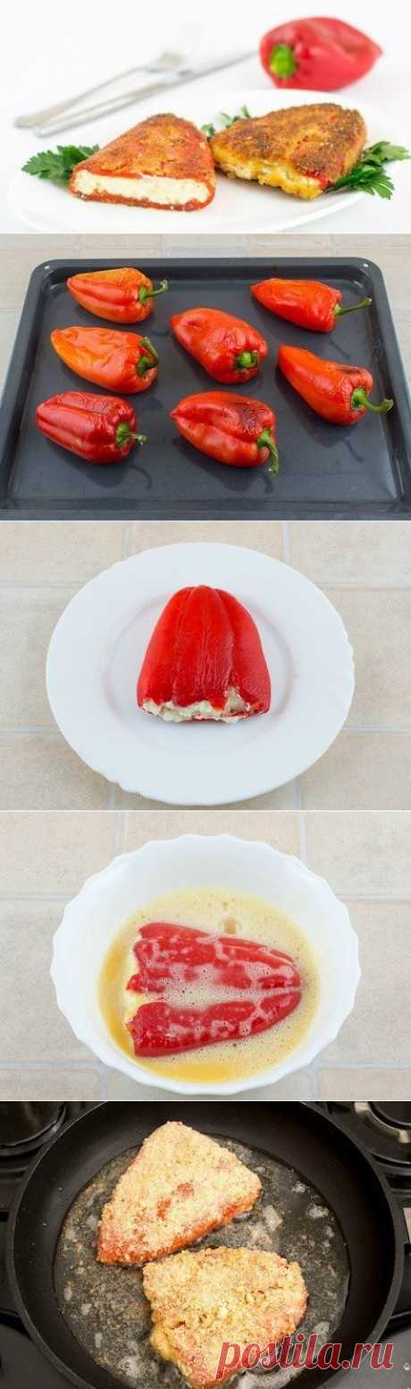 Перец, фаршированный брынзой («чушка бюрек»)