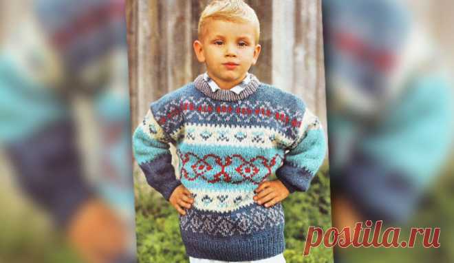 Жаккардовый пуловер   | Loveknitting.ru
