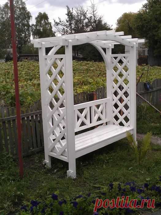 Скамеечка-беседка | Сделай Сам www.sdelay.tv