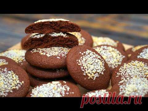 НА ВКУС как ПОРИСТЫЙ ШОКОЛАД! 😍 ТАЕТ во РТУ! Быстрое печенье к чаю | Кулинарим с Таней