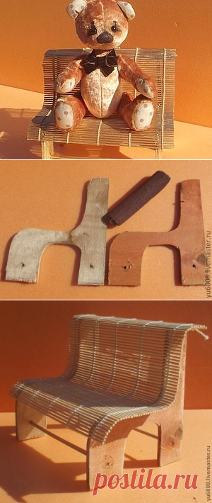 Скамейка для игрушек и кукол. - Ярмарка Мастеров - ручная работа, handmade