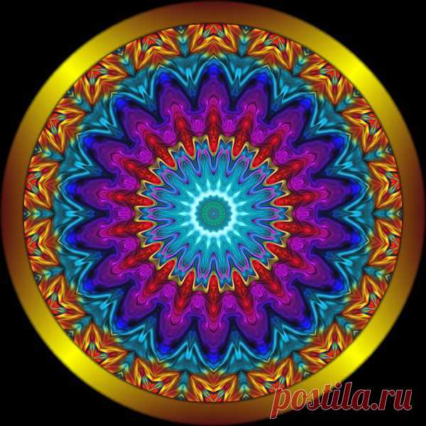 Что такое мандала, и как с нею работать ?
МАНДАЛА - пожалуй, один из самых древних видов искусства.
Человек всегда признавал и осмысливал тот факт, что в мире все строго закономерно.
Изображение мандалы определяется как 'магический круг' или 'ритуально-символическая диаграмма'. Определенным образом составленный рисунок позволяет приобрести здоровье, любовь, благосостояние, достигнуть любой определенной цели.
Мандалы бывают разные. На разные темы.