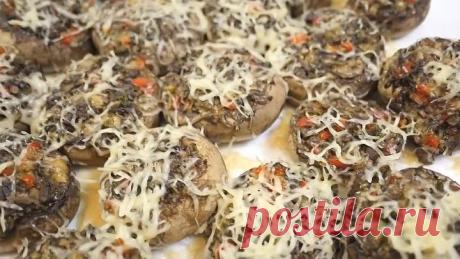 ФАРШИРОВАННЫЕ ГРИБЫ! Улётное блюдо, вкусный рецепт!