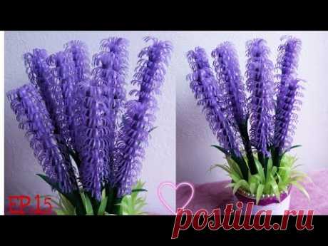 ดอกไม้จากหลอด​พลาสติก.. 3​  |DIY​ |  งาน ประดิษฐ์​  |  ❤️