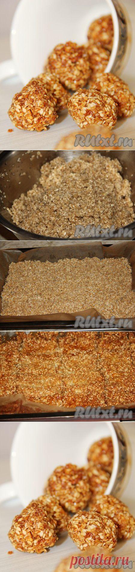 Овсяное печенье с кунжутом | Домашняя выпечка