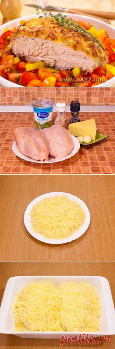 Куриная грудка под сметанно-чесночным соусом