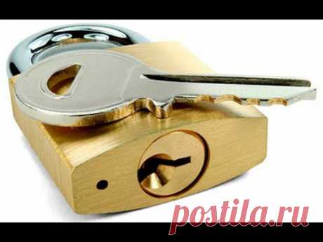 Как Сделать КЛЮЧ ПОД ВСЕ ЗАМКИ / how to make a key for all locks - YouTube