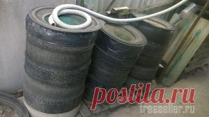 Бочка для воды из шин