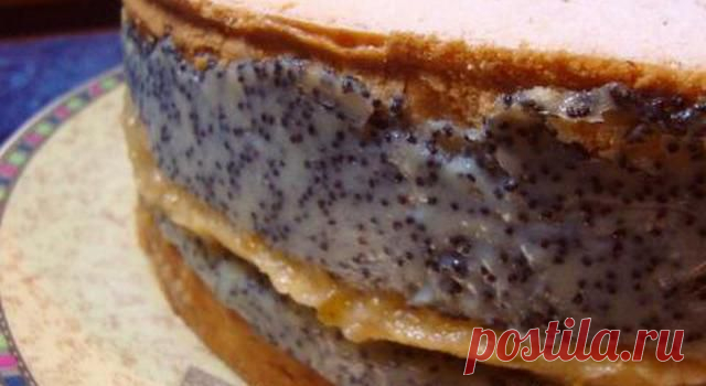 Песочный торт «Маковка с грушей» - myTaste.ru