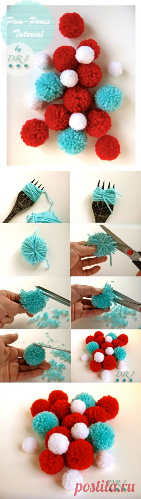 Decora Recicla Imagina …: Tutorial Pompones de Lana