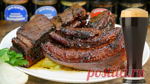 Новогодняя закуска от которой все будут в восторге. Грудинка в пиве, цыганка готовит. | Галина Кухня | Дзен