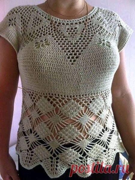 Серая ажурная кофточка с круглой кокеткой. Крючок.

Если вы сохранили пост в закладки, поставьте 