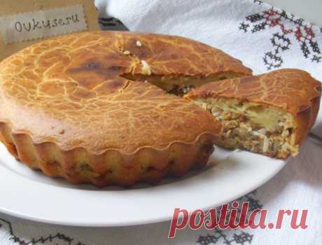 Пирог с консервой и рисом - Простые рецепты Овкусе.ру