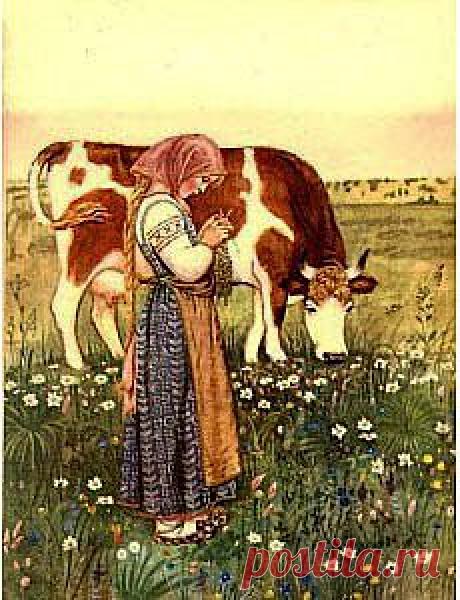 Эта песенка написана мною для спектакля по русской народной сказке «Крошечка-Хаврошечка». Она оживит и украсит сцены, в которых добрая девочка Хаврошечка доит коровушку – единственное существо на всем белом свете, которому не безразлична горькая судьба сиротки. Вы можете не только прочитать текст и ноты, но и прослушать звуковой файл с мелодией.