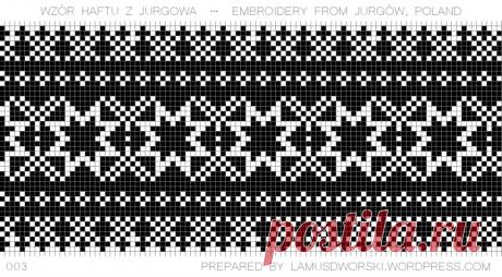 Patterns of folk embroidery from Poland / Wzory polskich haftów krzyżykowych – Lamus Dworski