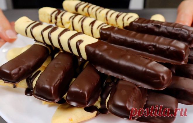 Печенье цитрусовое песочное в шоколаде