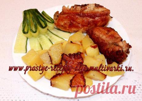 Курица с картошкой в мультиварке