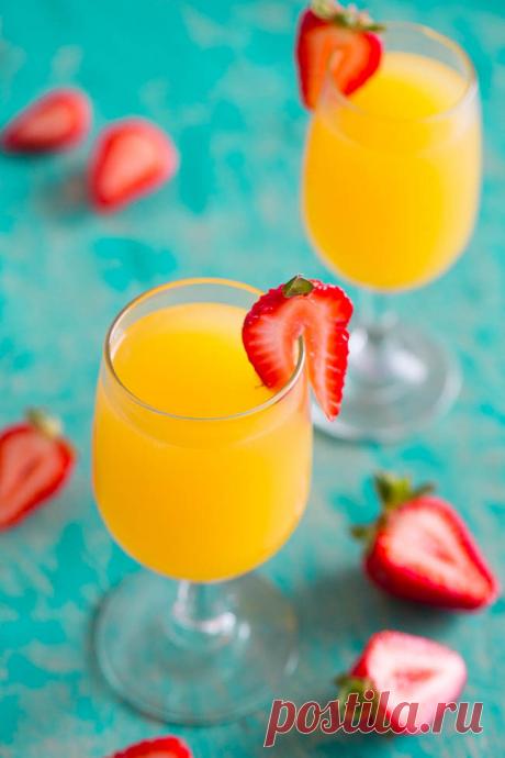 Tropical Mango Mimosas - Averie Cooks
