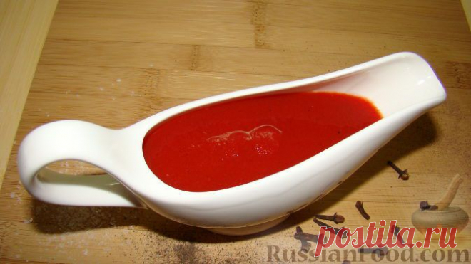 Рецепт: Соус томатный на зиму (домашний кетчуп) на RussianFood.com