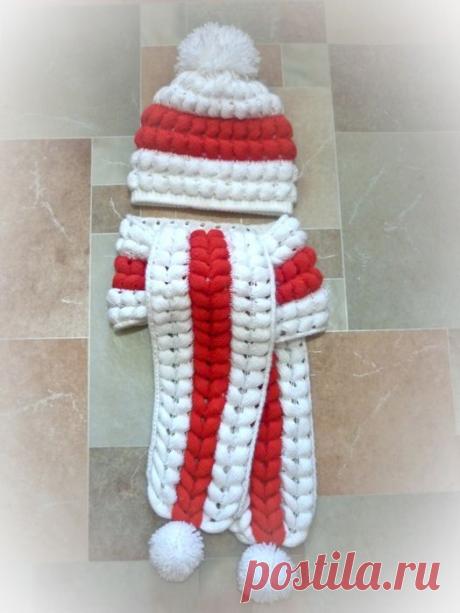 Комплект на девочку.Узор &quot;Азиатской колосок&quot;