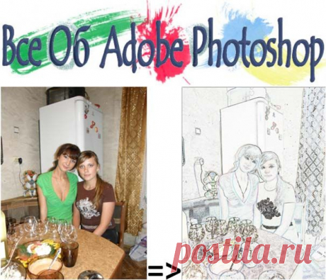 Фильтр «Выделение краев» | Уроки фотошопа