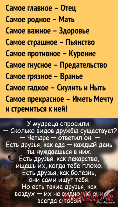 МУДРЫЕ СОВЕТЫ...