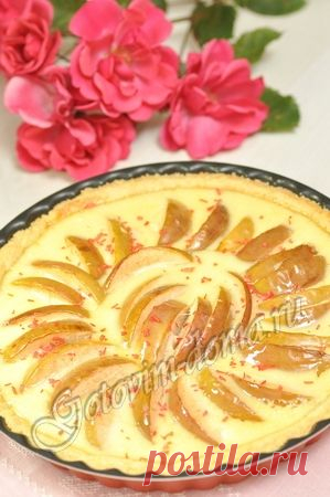 Яблочный пирог со сливками