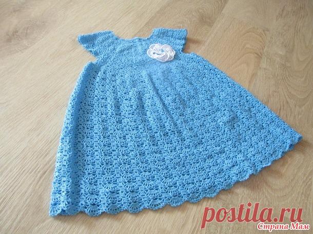 Платье "Лето в бирюзе" по мотивам "Кружевного облачка" - Вязание - Страна Мам