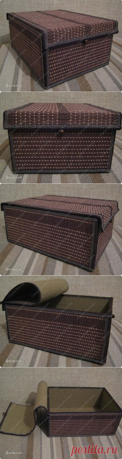 Коробка из бамбуковой салфетки | Страна Мастеров
