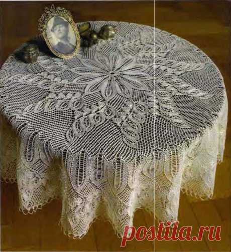 СКАТЕРТЬ СПИЦАМИ