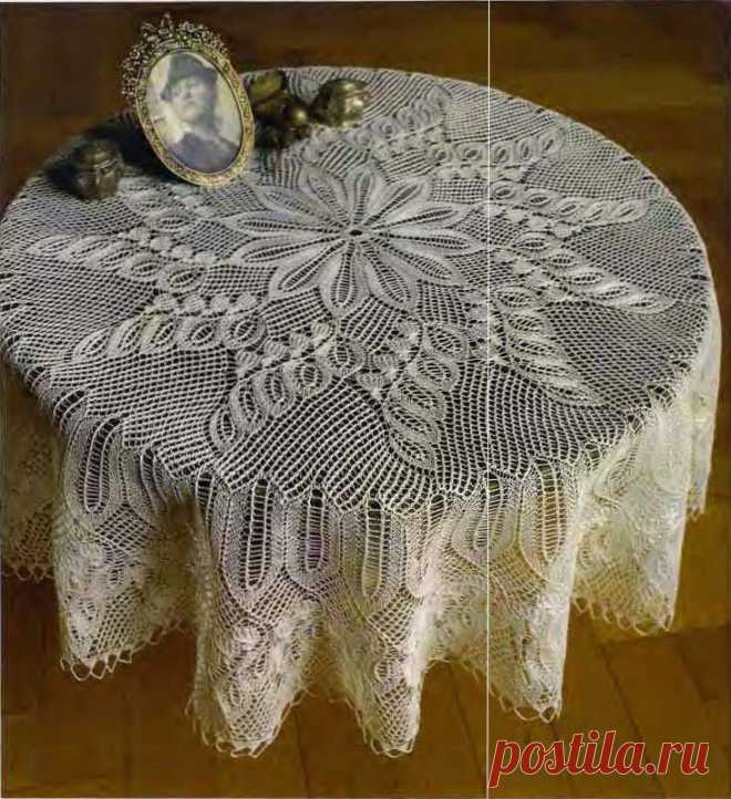 СКАТЕРТЬ СПИЦАМИ