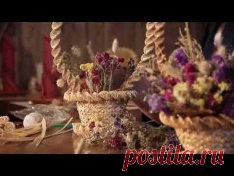 «Ручная работа». Корзина из соломки (13.05.2015)