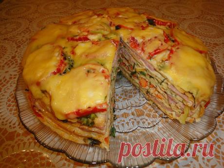 Красивый и вкусный блинный тортик - Простые рецепты Овкусе.ру