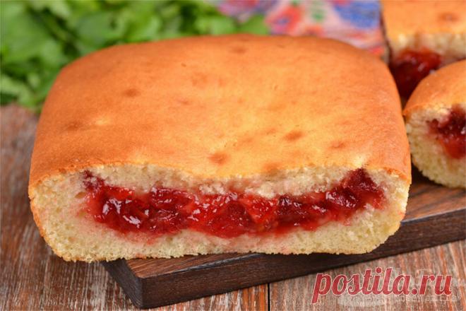 Заливной пирог с вареньем. Показываю способ, при котором начинка в жидком тесте никогда не опустится на дно пирога | Совет да Еда | Яндекс Дзен