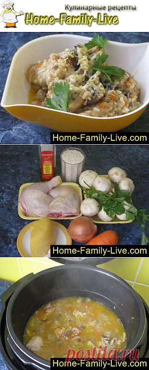 Ризотто с курицей и грибами - Кулинарные рецепты | Кулинарные рецепты