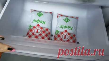 Заморозьте кефир или ряженку на ночь. Вкусно, быстро и просто