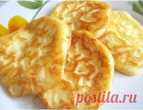 Оладьи из творога и сыра — Домашняя кулинария