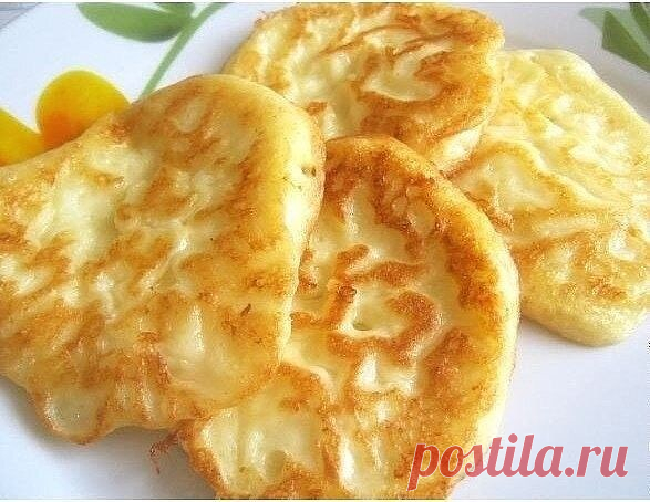 Оладьи из творога и сыра — Домашняя кулинария