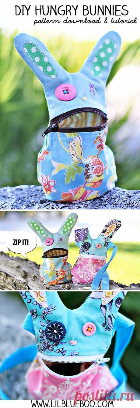 Голодный кролик Pattern Скачать и Учебник | Lil Синий Бу