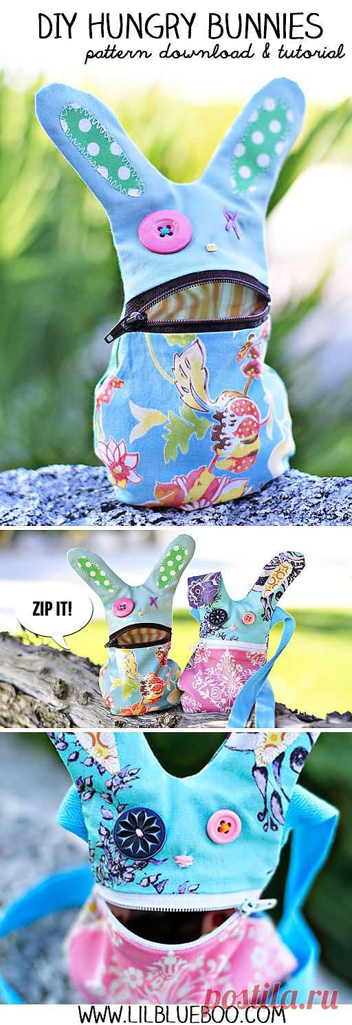 Голодный кролик Pattern Скачать и Учебник | Lil Синий Бу