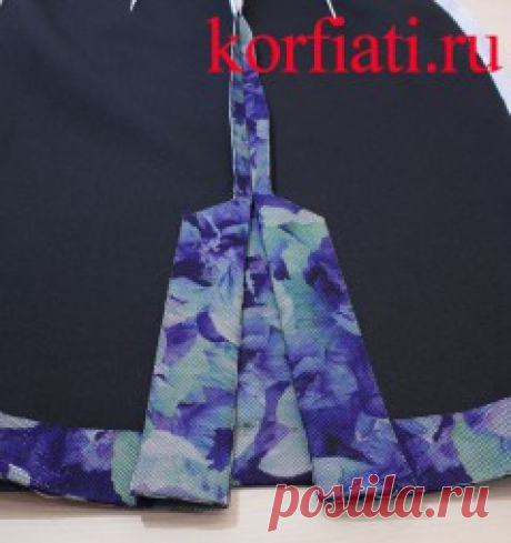 Юбка с разрезом на подкладке - мастер-класс А. Корфиати